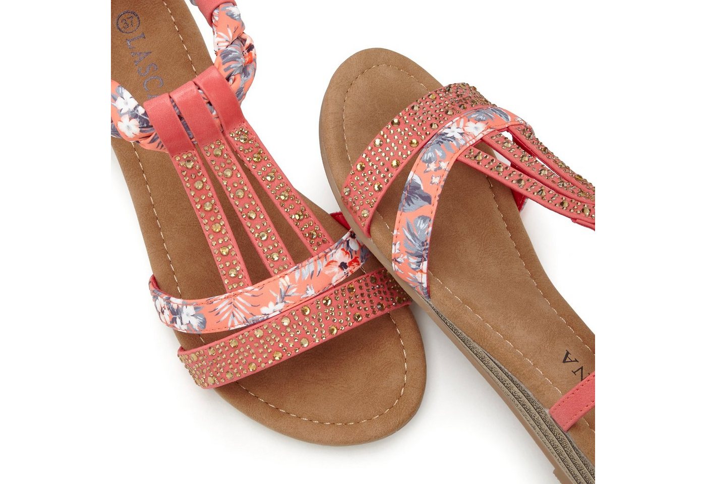 LASCANA Sommerschuh, Sandalette, offener Schuh, Sandale mit aufwendiger Verzierung VEGAN – Bild 5 von 5