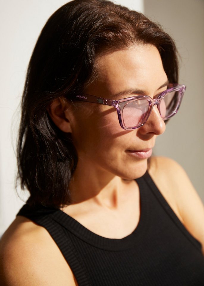 LASCANA Sonnenbrille trapezförmige Sonnenbrille Rectangular-Look, Damenbrille mit UV-Schutz, Sonnenschutz – Bild 2 von 5