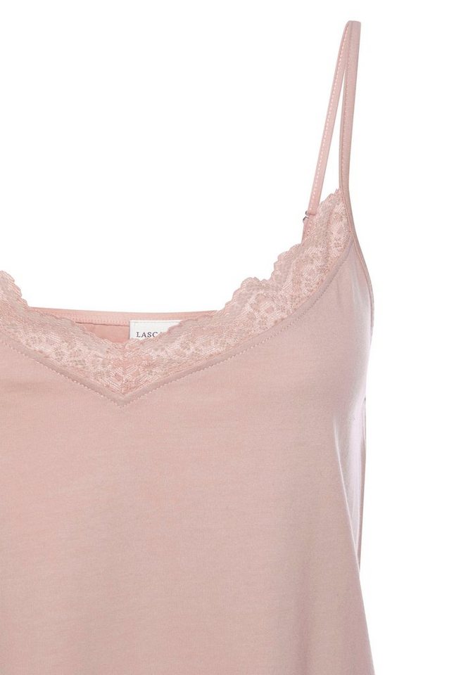 LASCANA Spitzentop mit Spitzeneinsatz am V-Ausschnitt – Bild 5 von 5