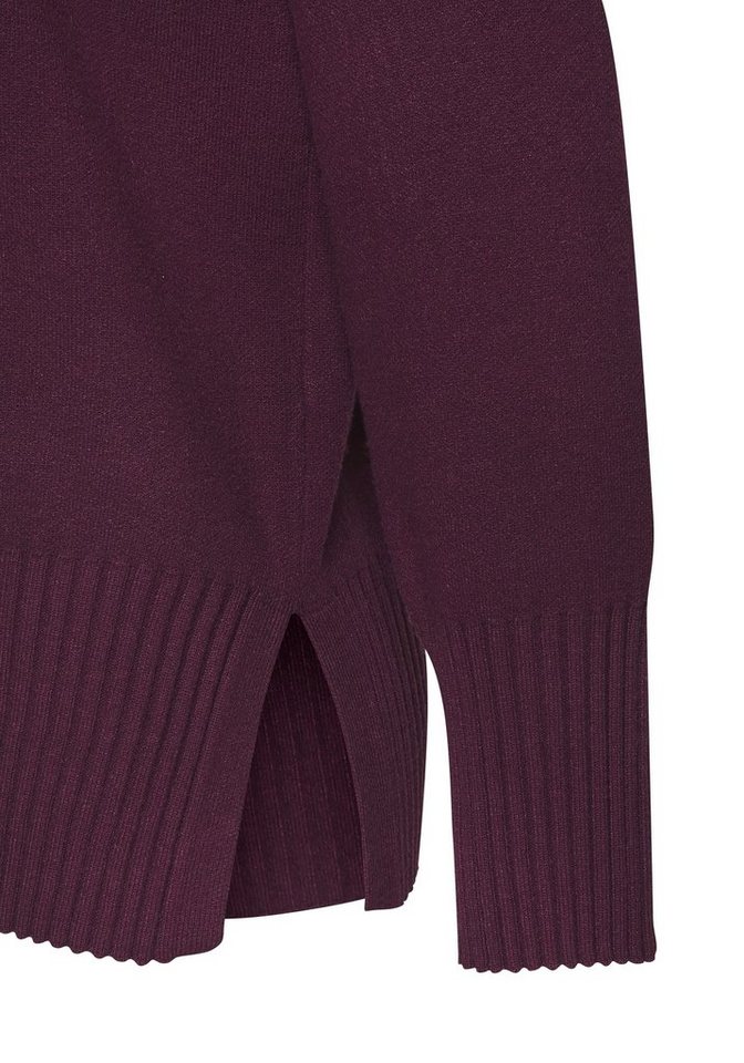 LASCANA Stehkragenpullover mit breiten Abschlüssen Longpullover, klassischer Strickpullover, figurumspielend, kuschelig – Bild 4 von 5