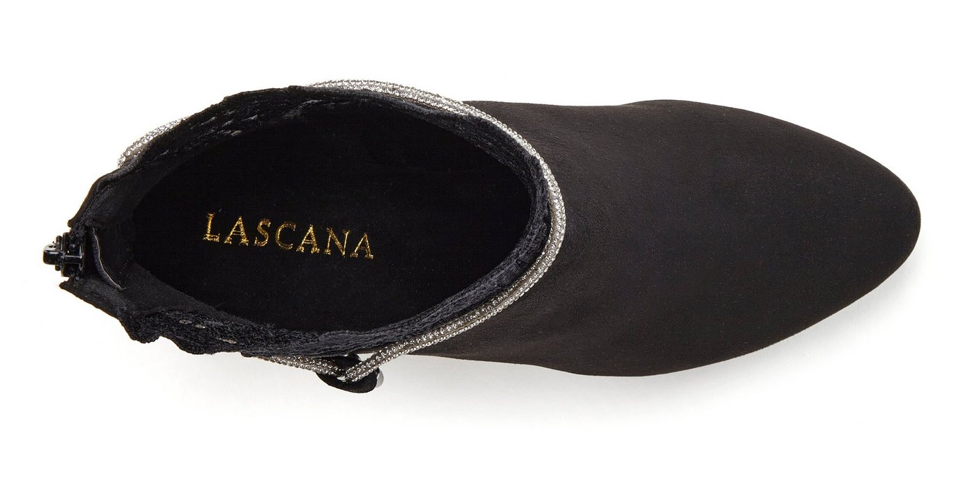 LASCANA Stiefel, Boots, Stiefelette mit elegantem Spitzenbesatz – Bild 4 von 5