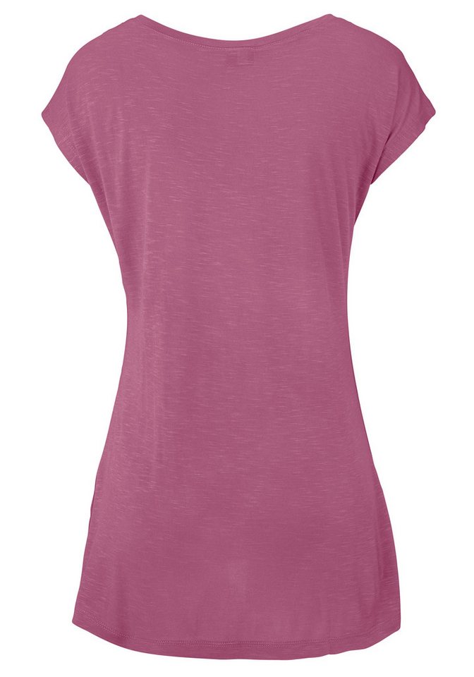 LASCANA Strandshirt mit Print und glänzendem Effekt, Ethno-Look, casual – Bild 3 von 5