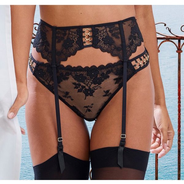LASCANA Strapsgürtel, mit dekorativem Ringdetail, sexy Dessous, Reizwäsche
