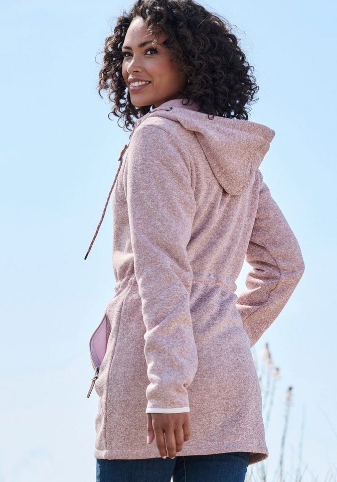LASCANA Strickfleecejacke mit Kapuze – Bild 3 von 5