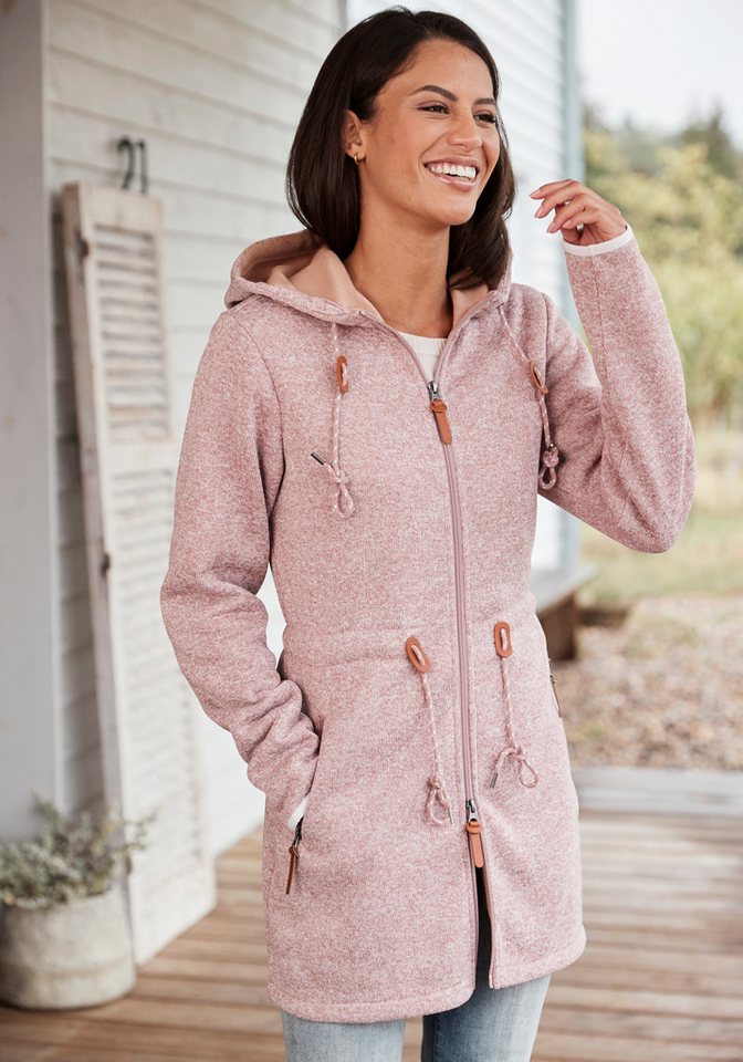 LASCANA Strickfleecejacke mit Kapuze – Bild 5 von 5