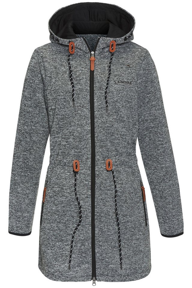 LASCANA Strickfleecejacke mit Kapuze – Bild 2 von 5