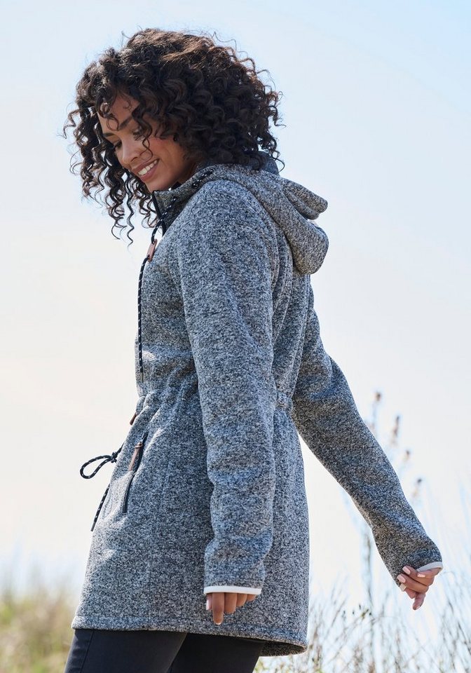 LASCANA Strickfleecejacke mit Kapuze – Bild 5 von 5