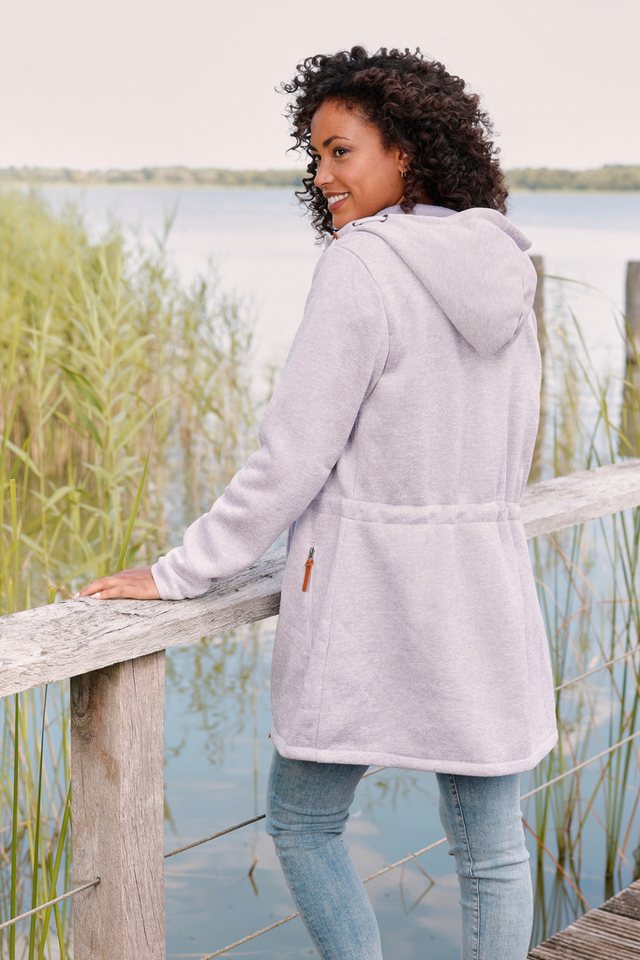 LASCANA Strickfleecejacke mit Kapuze – Bild 3 von 5