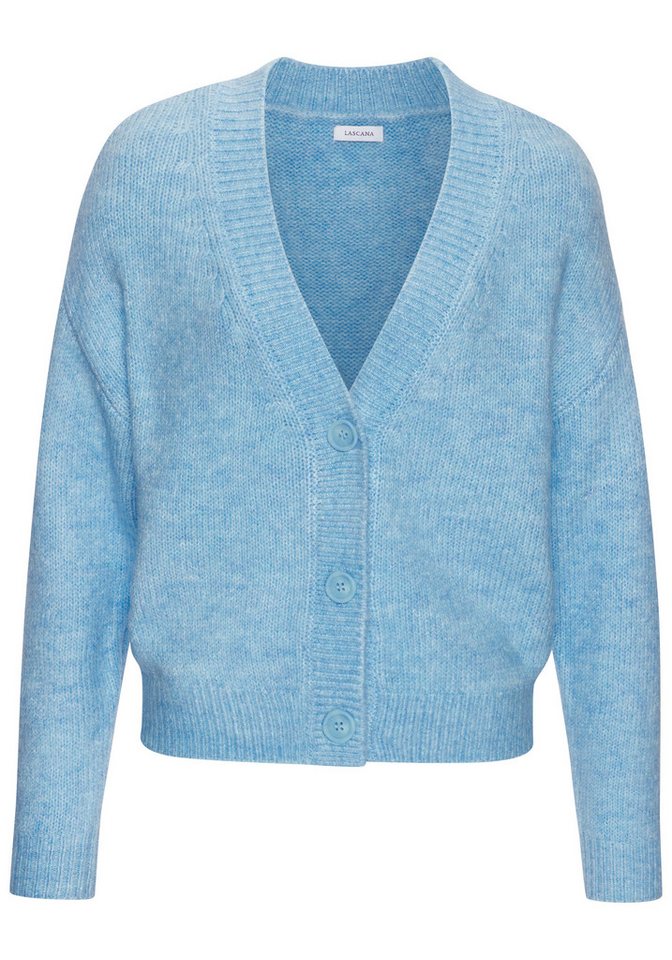 LASCANA Strickjacke mit Knopfleiste, weicher Cardigan – Bild 2 von 5