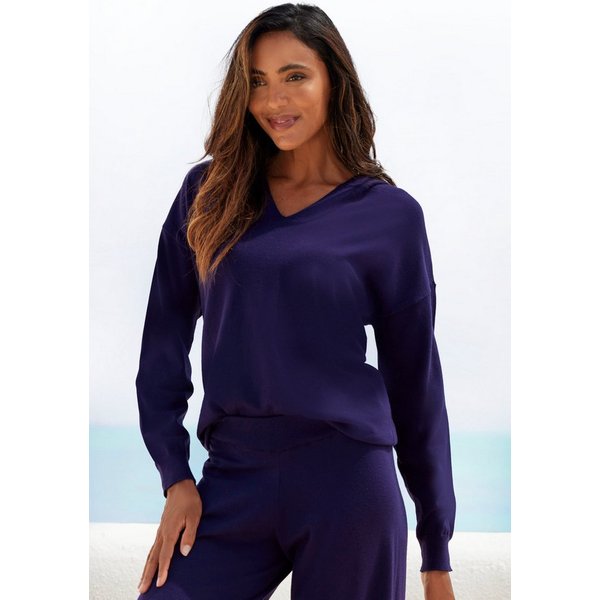 LASCANA Strickpullover / Loungepullover aus weicher Viskosemischung, Loungewear