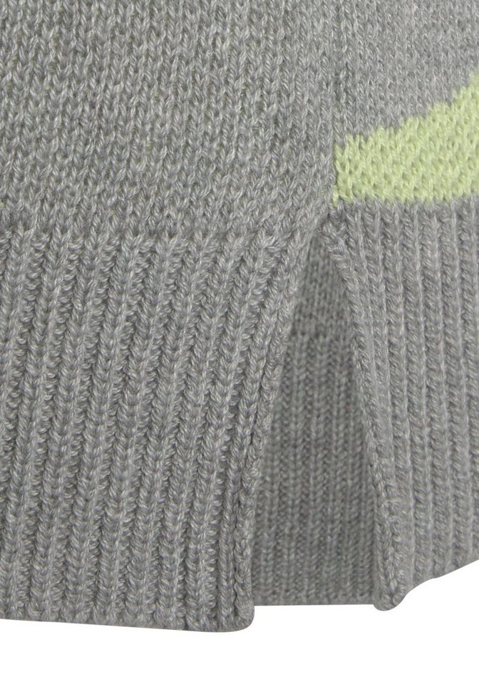 LASCANA Strickpullover mit Zebramuster Rundhalspullover in fester Strickqualität, warmer Pullover – Bild 5 von 5