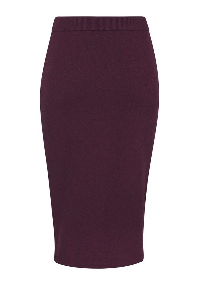 LASCANA Strickrock mit elastischem Bund in Midilänge bequemer Midirock aus weichem Strick, Herbstrock mit schmaler Form – Bild 3 von 5