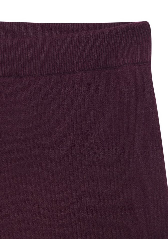 LASCANA Strickrock mit elastischem Bund in Midilänge bequemer Midirock aus weichem Strick, Herbstrock mit schmaler Form – Bild 4 von 5