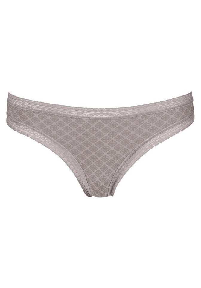 LASCANA String (3er-Pack) aus elastischer Baumwolle mit weicher Spitze – Bild 4 von 5