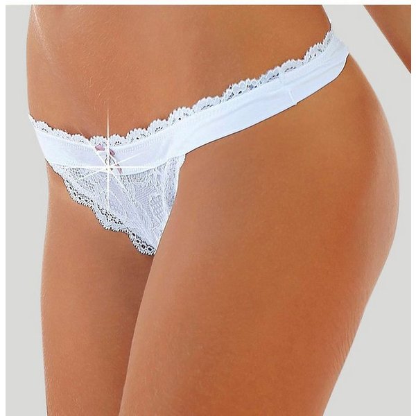 LASCANA String aus Spitze, als Dessous-Set kombinierbar sexy Unterwäsche, sexy Dessous, Reizwäsche Damen