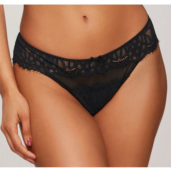 LASCANA String Cara aus dezent transparenter Spitze, anteilig aus recyceltem Material