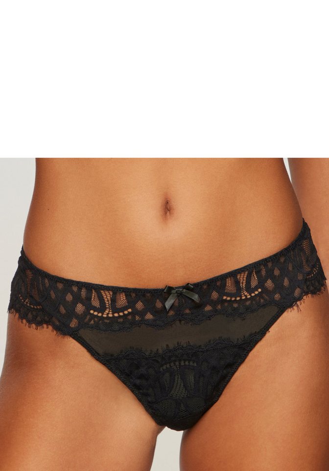 LASCANA String Cara aus dezent transparenter Spitze, anteilig aus recyceltem Material – Bild 3 von 5