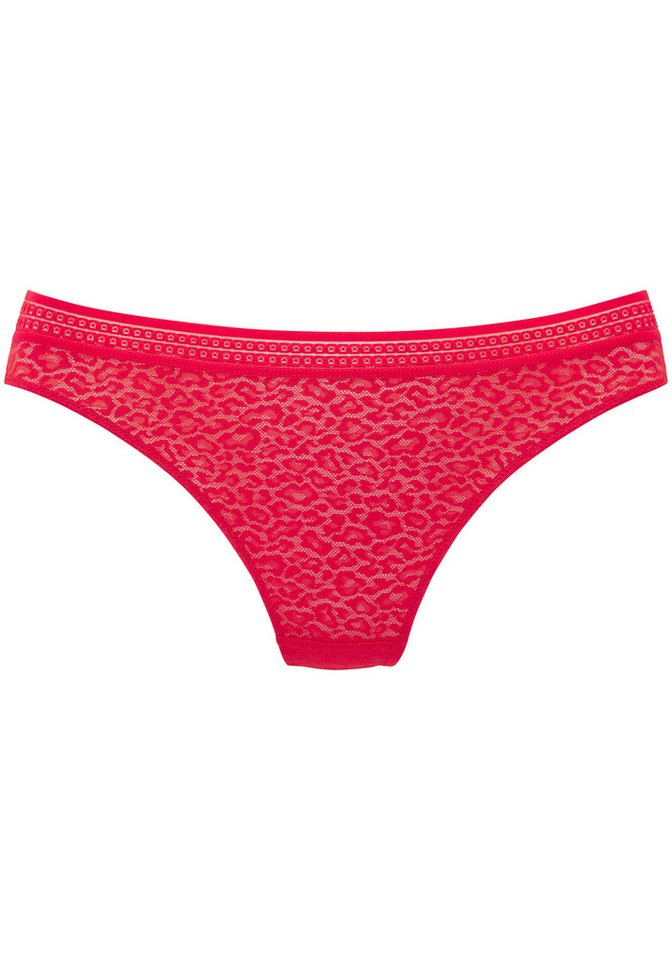 LASCANA String Freya aus Spitze in Leo-Optik mit modischem Bund, sexy Dessous – Bild 2 von 4