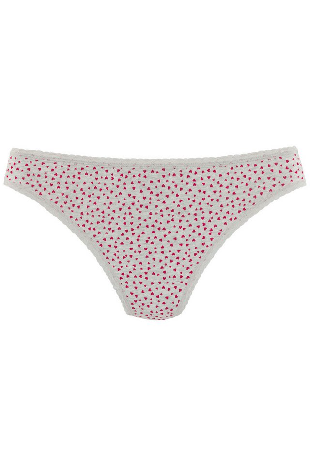 LASCANA String Geschenk Box (5er-Pack) mit süßen Herzchen-Prints und aus elastischer Baumwoll-Qualität – Bild 4 von 5