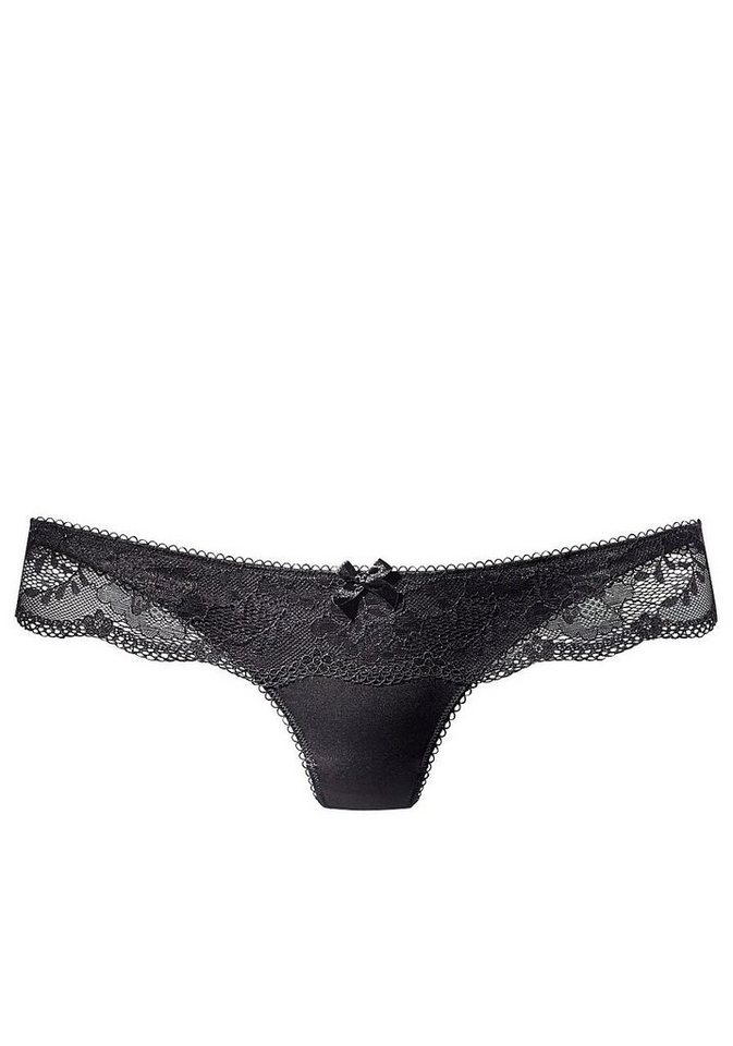 LASCANA String mit breitem Bund aus blumiger Spitze, Dessous – Bild 2 von 5