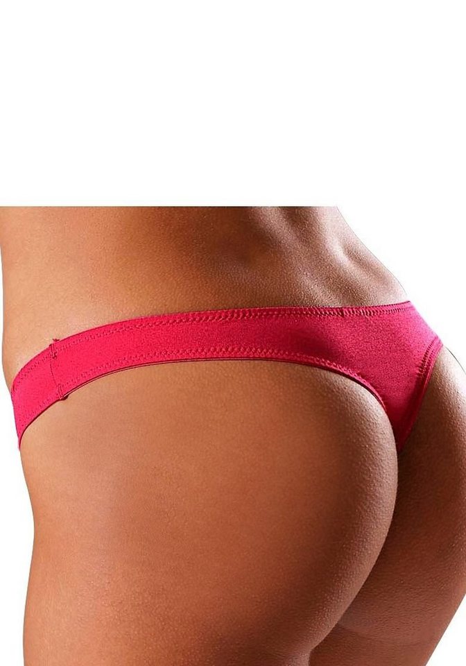 LASCANA String mit Zierschleifen und Glitzeraccessoire – Bild 3 von 5