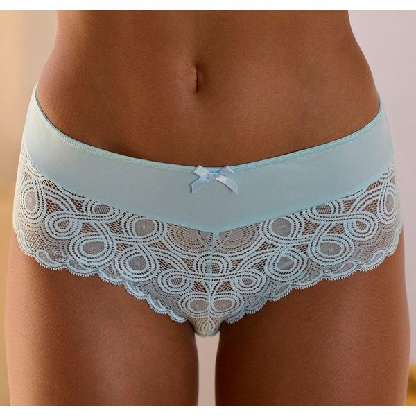 LASCANA Stringpanty mit extravaganter Spitze und Zierschleife