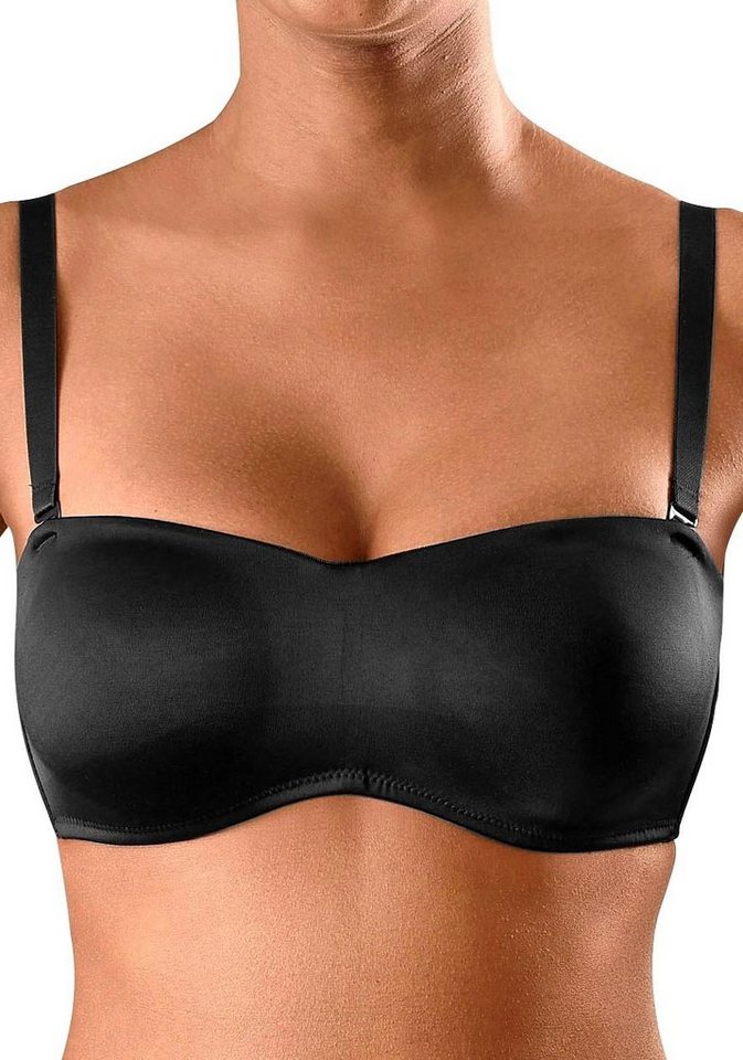 LASCANA T-Shirt-BH, Dirndl-BH, trägerloser BH, Bandeau-BH ohne Schale mit abnehmbaren Trägern, große Größen – Bild 5 von 5