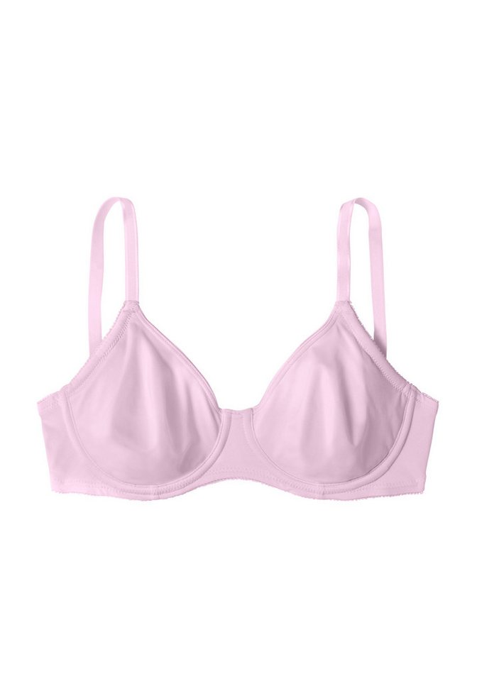 LASCANA T-Shirt-BH perfect basic mit Bügel, aus seidiger Microfaser, große Größen, bequemer BH – Bild 3 von 5