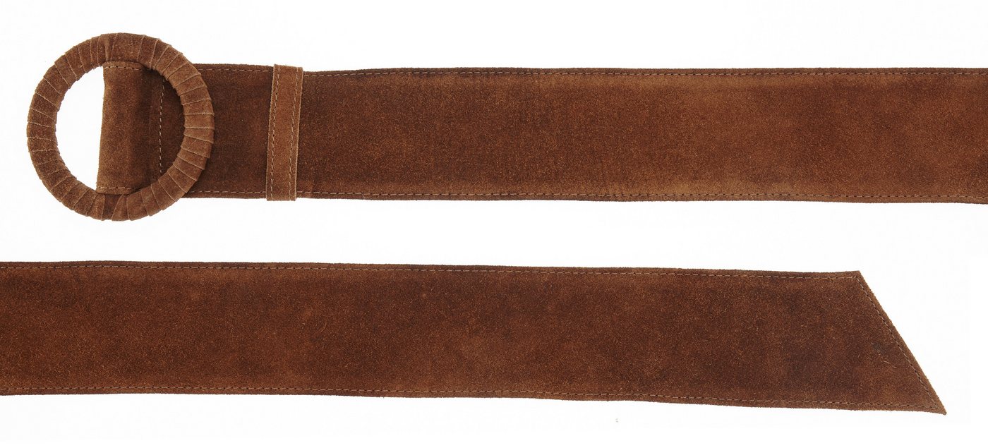 LASCANA Taillengürtel Ledergürtel, Gürtel für Kleid & Overall, Bauchgürtel aus hochwertigem Veloursleder, mit Shaping-Effekt – Bild 2 von 2
