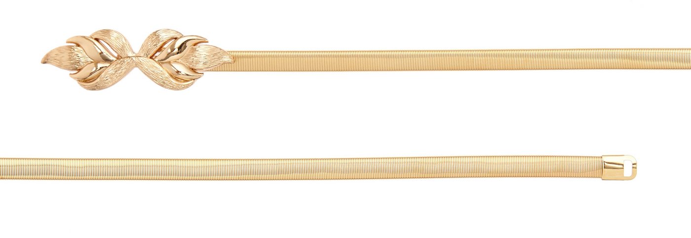 LASCANA Taillengürtel Schmuckgürtel, elastischer Gürtel für Kleid & Overall, Bauchgürtel aus Stretch-Material mit moderner Schließe – Bild 3 von 4