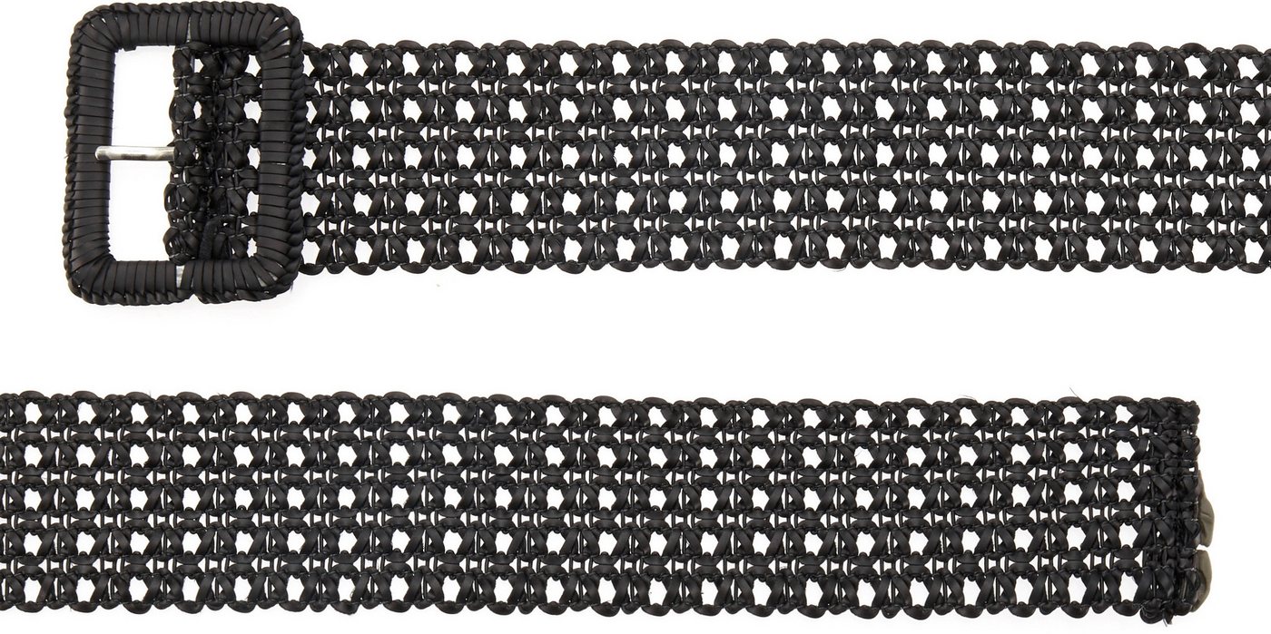 LASCANA Taillengürtel Stretchgürtel, Bauchgürtel, Gürtel für Kleid & Overall in moderner Häkel Optik mit Shaping-Effekt – Bild 3 von 4