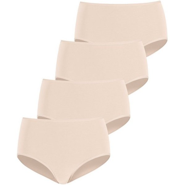 LASCANA Taillenslip (4er-Pack) aus elastischer Baumwolle