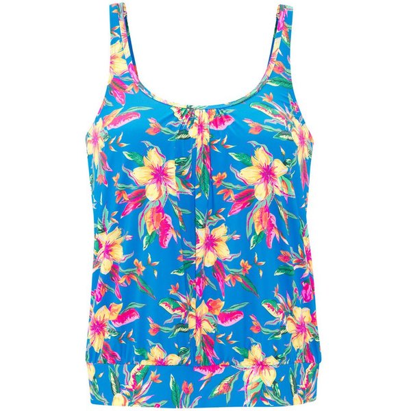 LASCANA Tankini-Top Malia, mit lockerem Schnit und tropischem Print