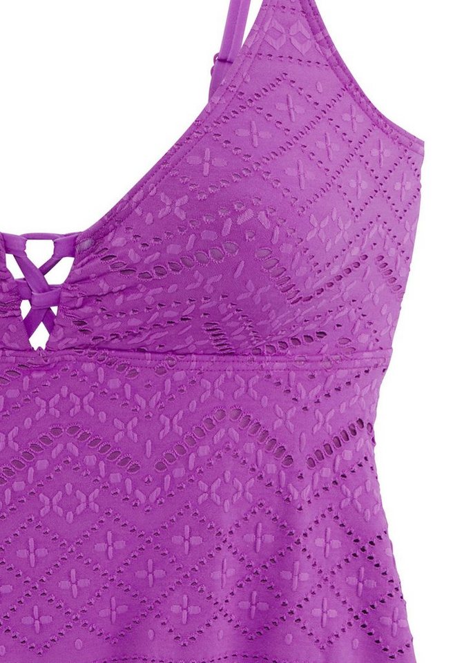 LASCANA Tankini-Top Omara, mit Lochstickerei – Bild 3 von 5