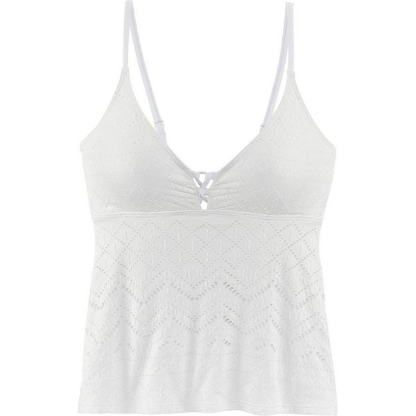 LASCANA Tankini-Top Omara, mit Lochstickerei