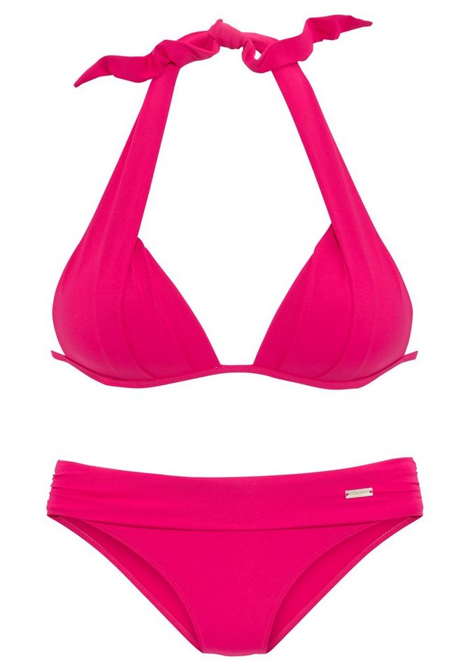 LASCANA Triangel-Bikini im Nacken zu binden, wattierte Cups, mit eingearbeiteten Kissen – Bild 2 von 5