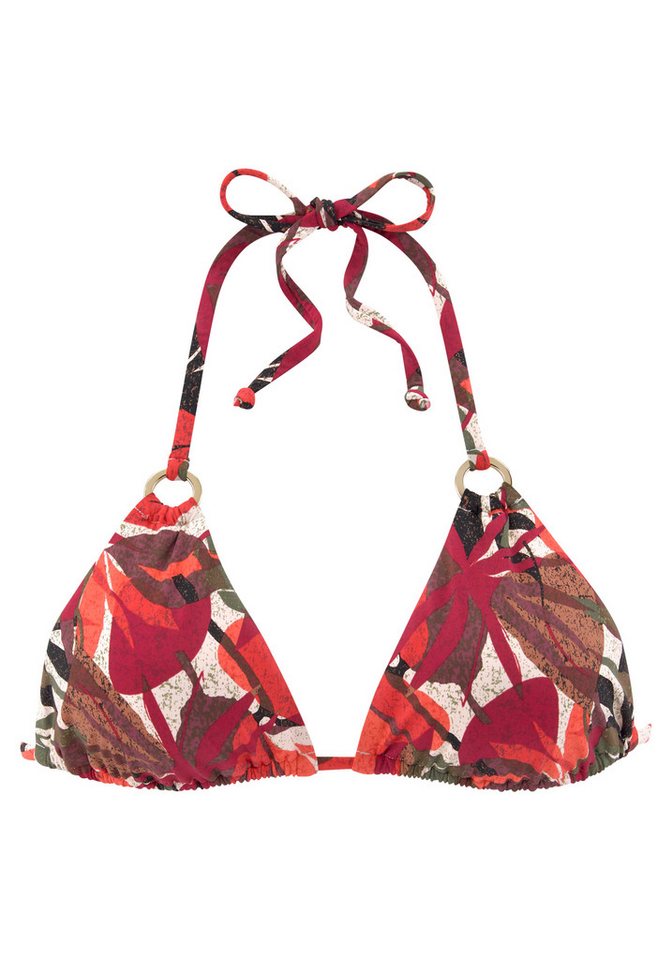 LASCANA Triangel-Bikini-Top Ava, im tropischen Design – Bild 2 von 5