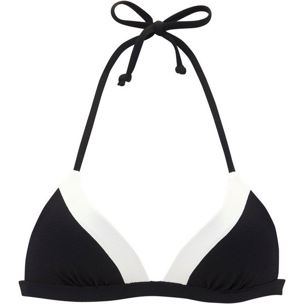 LASCANA Triangel-Bikini-Top Chic, aus eleganter Strukturware