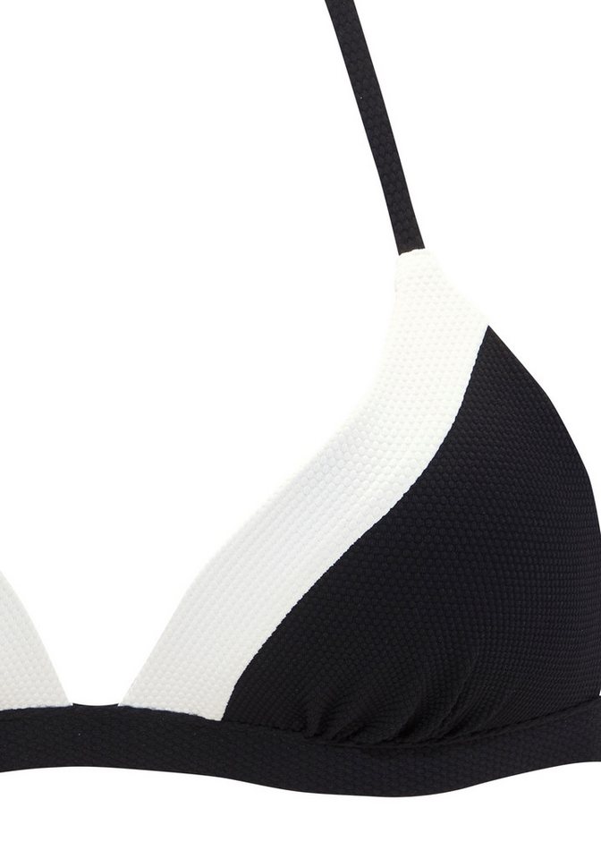 LASCANA Triangel-Bikini-Top Chic, aus eleganter Strukturware – Bild 2 von 3