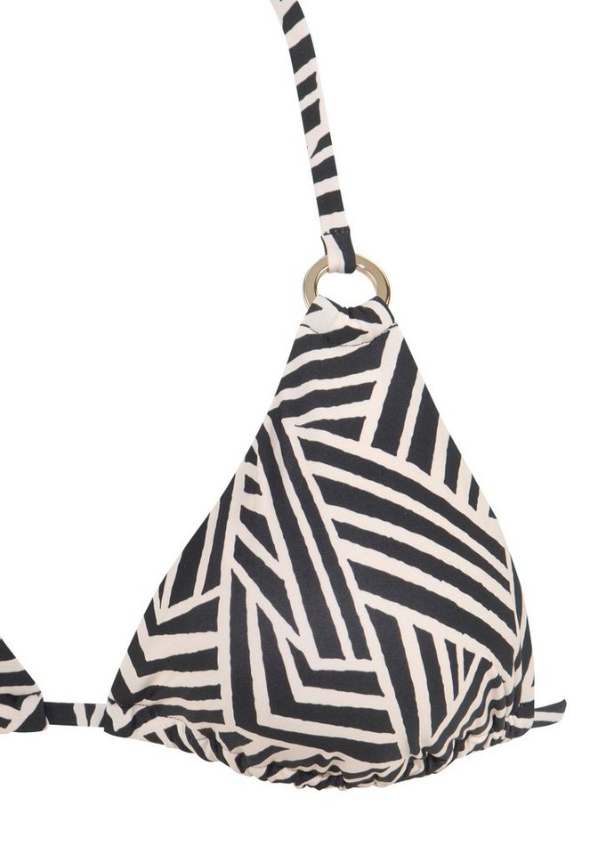 LASCANA Triangel-Bikini-Top Cleo, mit geometrischem Druck – Bild 3 von 5