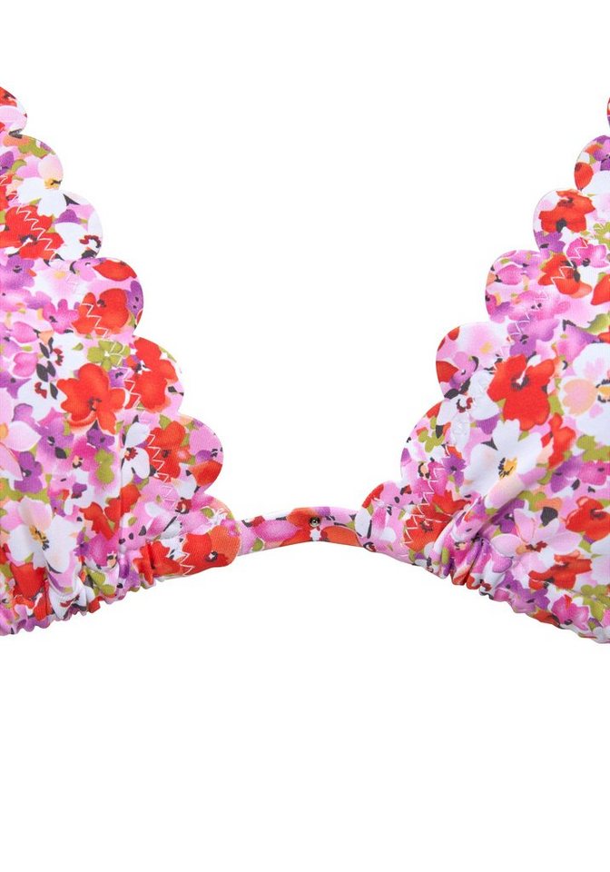 LASCANA Triangel-Bikini-Top Jasmin, im Blümchen-Druck – Bild 3 von 5