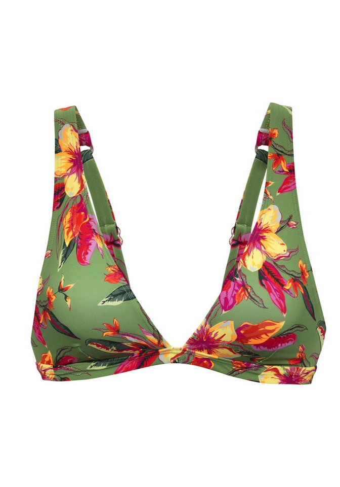 LASCANA Triangel-Bikini-Top Malia, mit tropischem Print – Bild 2 von 5