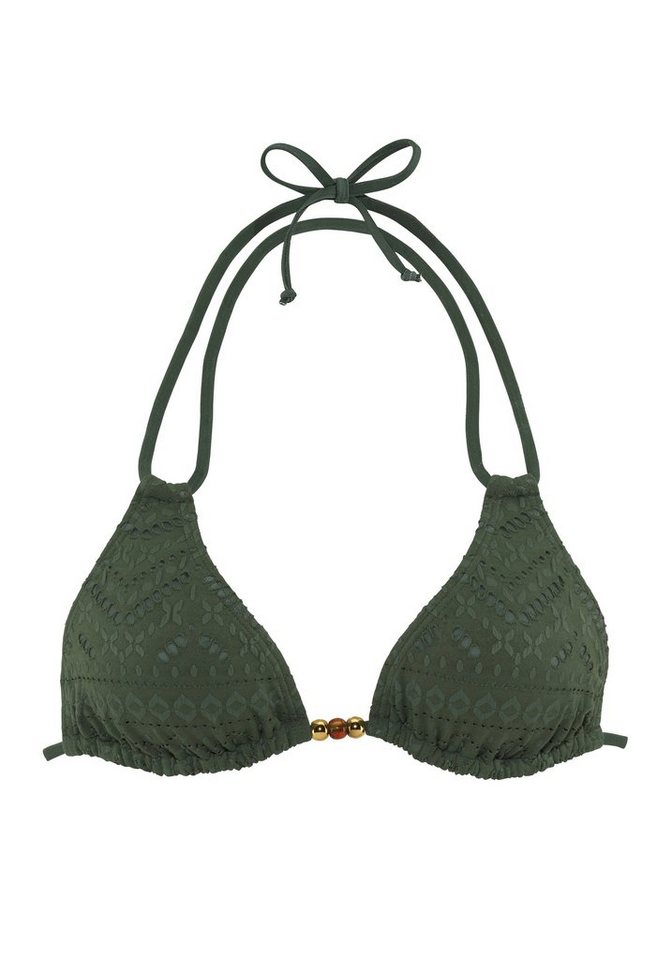 LASCANA Triangel-Bikini-Top Omara, mit Lochstickerei – Bild 2 von 5