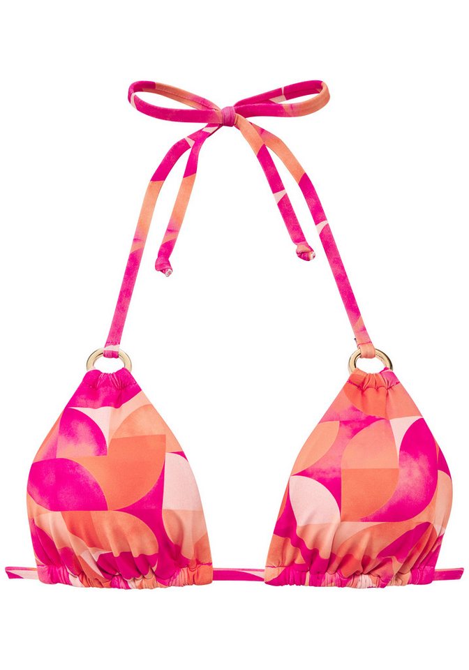 LASCANA Triangel-Bikini-Top Tilly, mit modernem Allover-Print – Bild 2 von 4