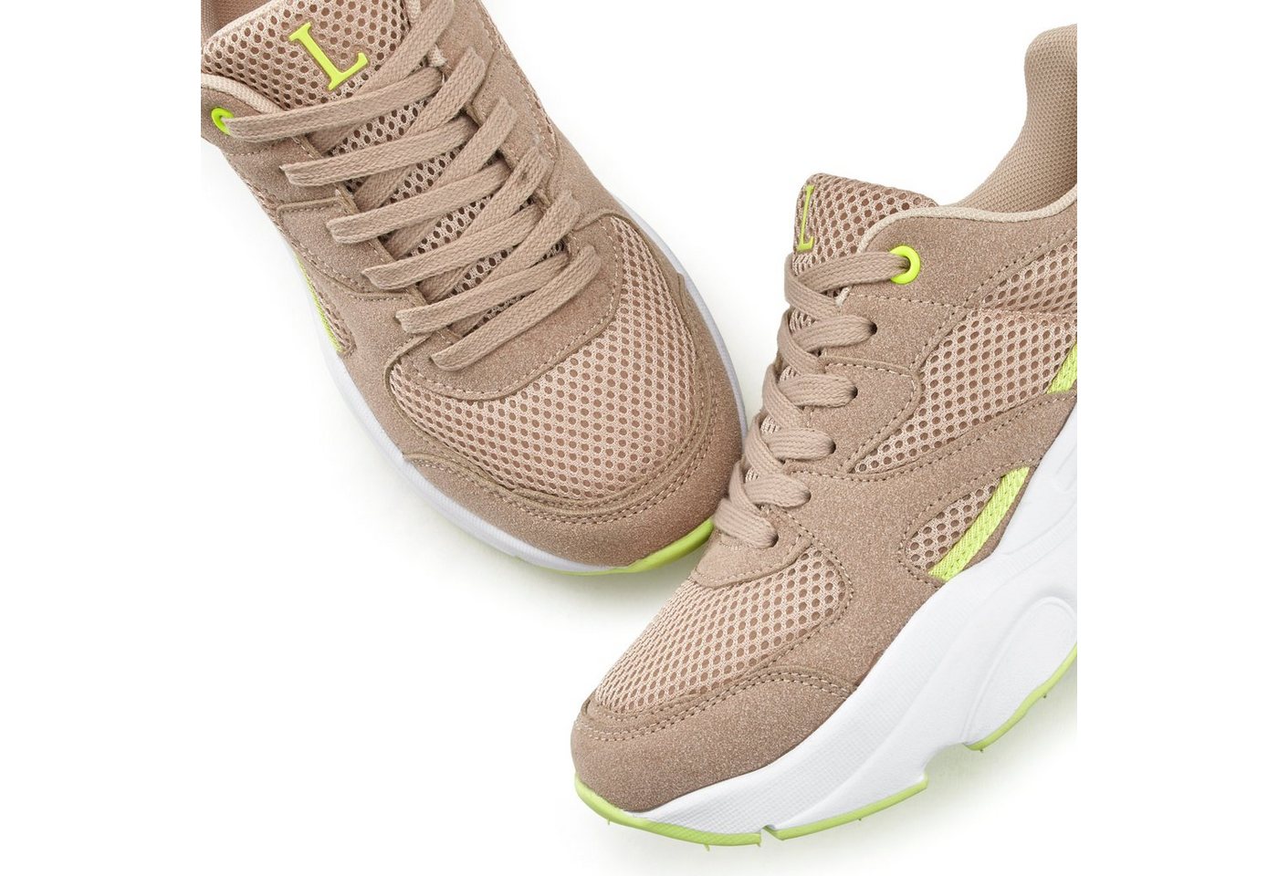 LASCANA Turnschuhe, Sneaker Schnürhalbschuh, leichte Chunky-Sohle, herausnehmbare Innensohle – Bild 4 von 5