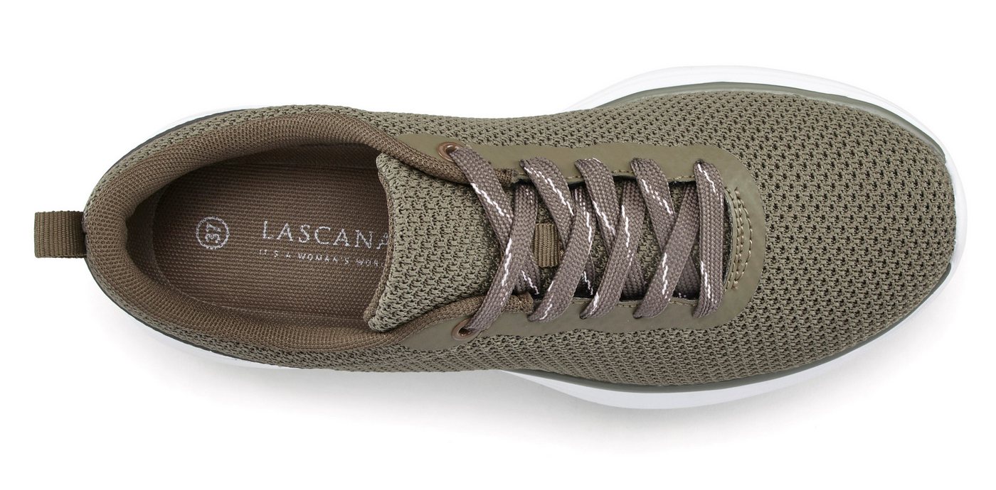 LASCANA Turnschuhe, Sneaker Schnürhalbschuh, Halbschuh, Freizeitschuh ultraleicht VEGAN – Bild 3 von 5