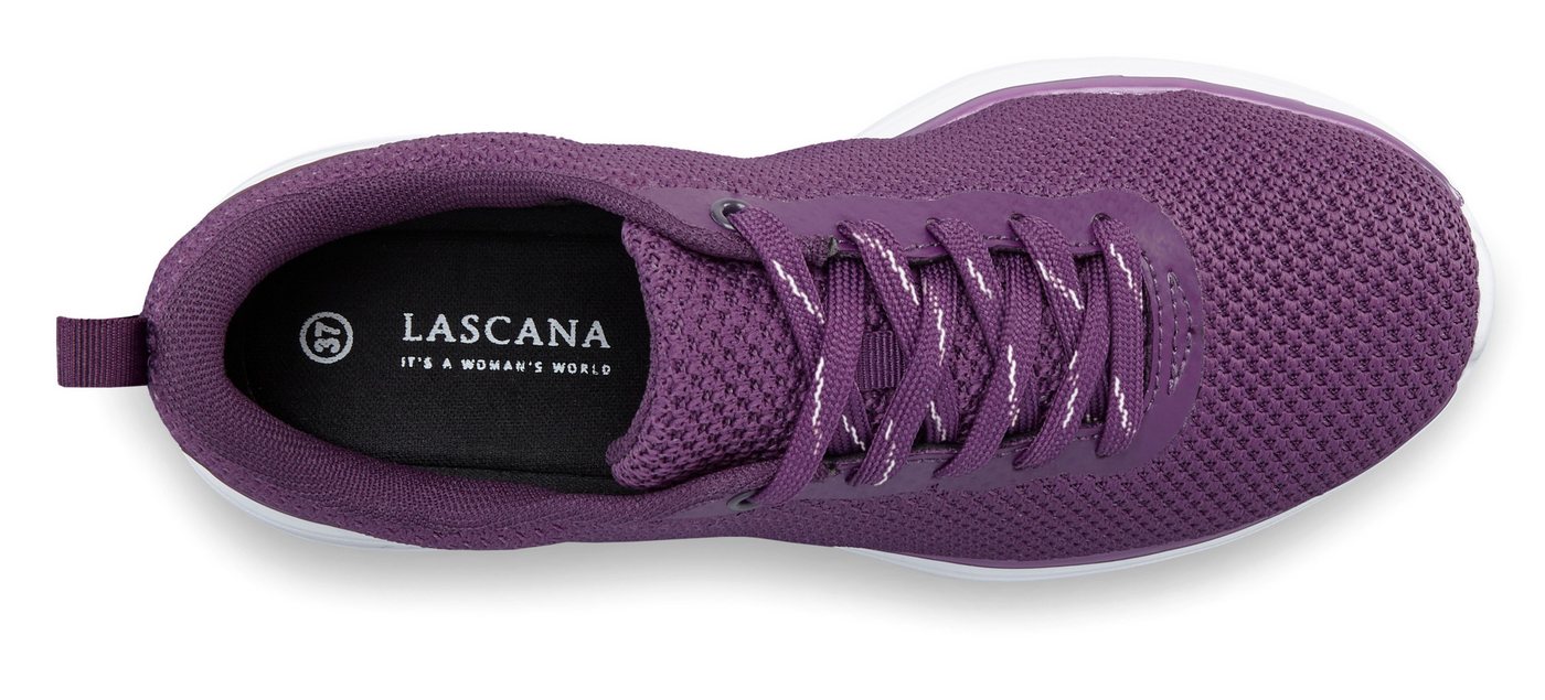 LASCANA Turnschuhe, Sneaker Schnürhalbschuh, Halbschuh, Freizeitschuh ultraleicht VEGAN – Bild 3 von 5