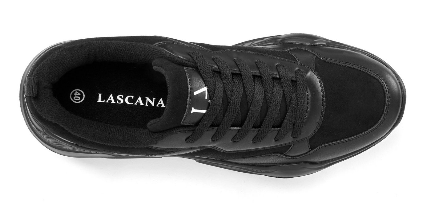 LASCANA Turnschuhe, Halbschuh, Sportschuh, Freizeitschuh, Schnürschuh, Sneaker mit leichter Chunky Sohle VEGAN – Bild 3 von 5