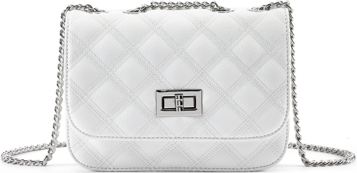 LASCANA Umhängetasche Minibag, Schultertasche, Henkeltasche, Crossbody Bag, Handtasche Damen zum Umhängen, mit Kettenhenkel, VEGAN – Bild 4 von 5