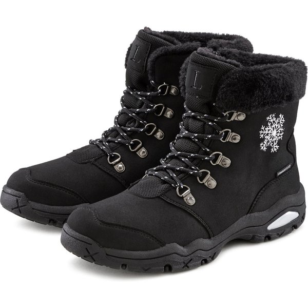 LASCANA Winterboots, Outdoorstiefelette, Stiefel, Stiefelette, Schneestiefel Winterstiefelette mit wind-& wasserabweisender Tex-Membran